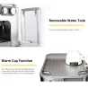 CocinaGustino 19 Bar - cafetera semiautomática - espumador de leche - acero inoxidable