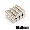 N35 - neodymium magnet - strong cylinder - 10mm * 8mm - 20 piecesN35