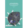 Ladybird - magic massage cube - sensory / spinning toy - LEDFidget Spinner
