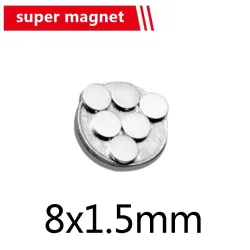 N35N35 - imán de neodimio - disco fuerte - 8 mm * 1,5 mm