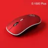 MouseRatón óptico inalámbrico - con receptor USB - ergonómico - silencioso - 2.4Ghz - 1600 DPI