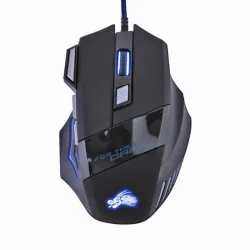 MouseRatón óptico para juegos con cable - LED - 5500DPI
