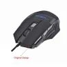 MouseRatón óptico para juegos con cable - LED - 5500DPI