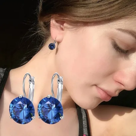 Elegant earrings - with cubic zirconiaEarrings