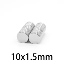 N35N35 - imán de neodimio - disco fuerte - 10 mm * 1,5 mm