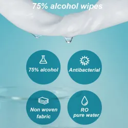 PielToallitas húmedas antibacterianas - 75% alcohol