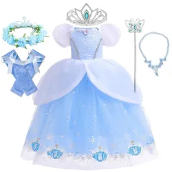 DisfracesVestido azul princesa - DISFRAZ NIÑA