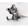 BrochesGato de cristal negro - broche