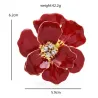BrochesGran flor de esmalte con cristales - broche elegante