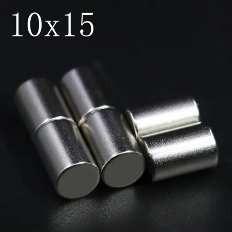 N35 - neodymium magnet - strong - cylinder - 10mm * 15mm - 10 piecesN35