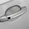 PegatinasAdhesivo de vinilo de fibra de carbono - protección de la manija de la puerta del automóvil - 10 * 9 cm - 4 piezas