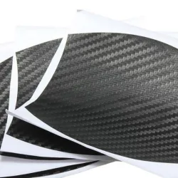 PegatinasAdhesivo de vinilo de fibra de carbono - protección de la manija de la puerta del automóvil - 10 * 9 cm - 4 piezas