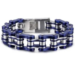 PulserasEslabón de la cadena de la motocicleta - brazalete de acero inoxidable