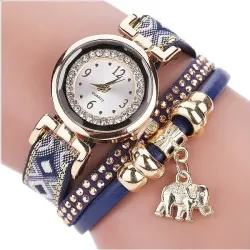 PulseraPulsera multicapa - con reloj / pedrería / elefante