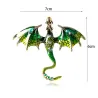 Crystal dragon - vintage broochBrooches