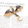 Crystal dragon - vintage broochBrooches