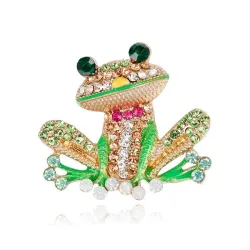 Crystal frog broochBrooches