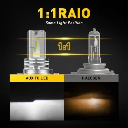 H4Faro de coche - Bombilla LED - H4 9003