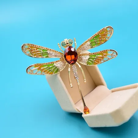 BrochesGran libélula de cristal - broche