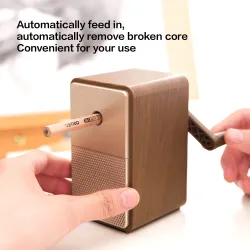 Manual pencil sharpener - adjustable thicknessPencil sharpeners