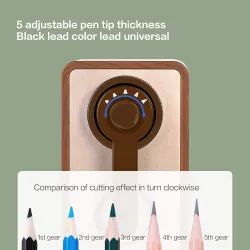 Manual pencil sharpener - adjustable thicknessPencil sharpeners