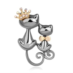 BrochesBroche gatos dobles
