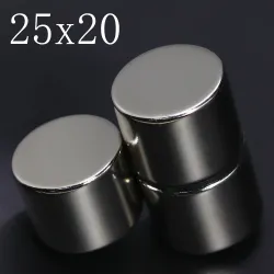 N35N35 - imán de neodimio - disco fuerte - 25 mm * 20 mm