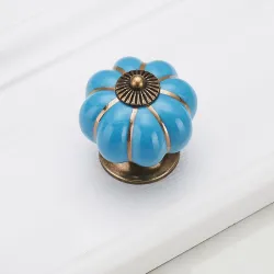 MueblesPomo para mueble vintage - tirador - forma de calabaza