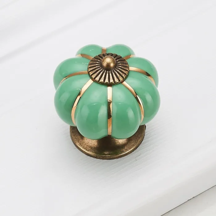 Vintage furniture knob - handle - pumpkin shapeFurniture