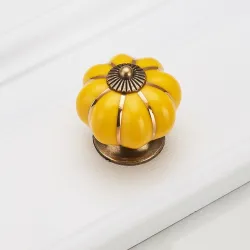 MueblesPomo para mueble vintage - tirador - forma de calabaza