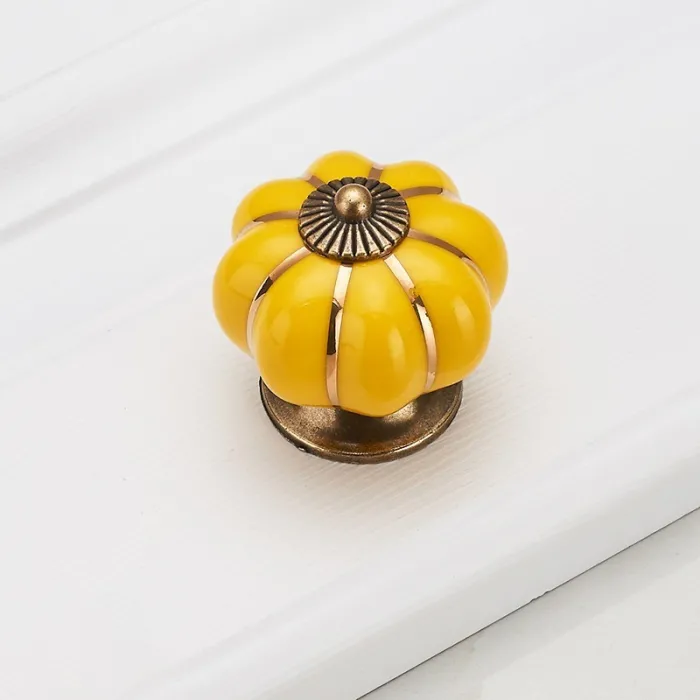 Vintage furniture knob - handle - pumpkin shapeFurniture