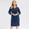 Knitted denim dress - plus sizeDresses