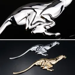 PegatinasLeopardo de metal - emblema - pegatina para coche