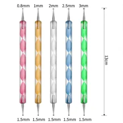Cepillos de uñasHerramientas para puntear uñas - 5 piezas