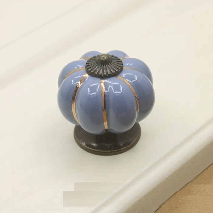MueblesTirador para mueble de cerámica - pomos en forma de calabaza