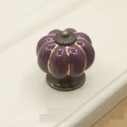 MueblesTirador para mueble de cerámica - pomos en forma de calabaza