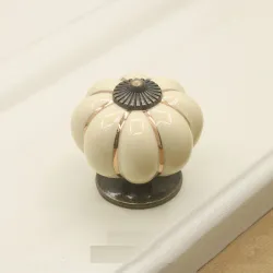 MueblesTirador para mueble de cerámica - pomos en forma de calabaza