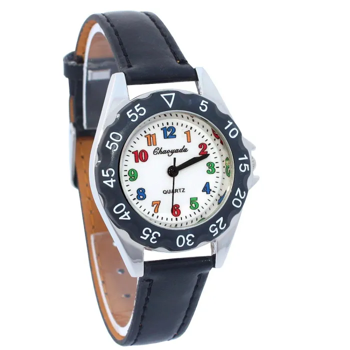RelojReloj de cuarzo para niños de moda - correa de cuero