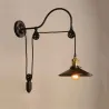 ApliquesLámpara de pared de hierro retro - longitud ajustable
