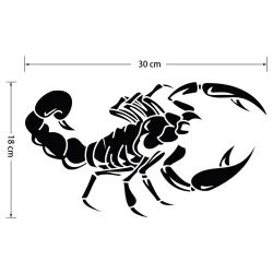 PegatinasEscorpión 3D - pegatina para coche