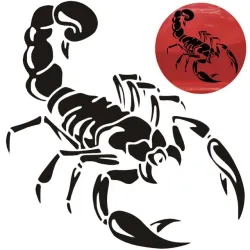 PegatinasEscorpión 3D - pegatina para coche