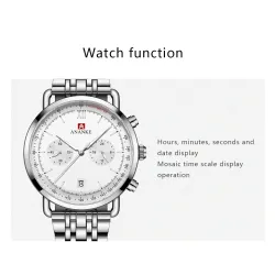 ANANKE - classic Quartz watch - waterproof - stainless steelWatches
