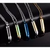 Stainless steel necklace with bullet pendantNecklaces