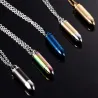 Stainless steel necklace with bullet pendantNecklaces