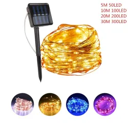Iluminación solarTira solar LED - con estaca de suelo - decoración exterior
