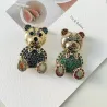 BrochesBroche de oso de cristal
