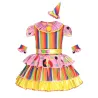 DisfracesVestido de payaso - disfraz - rayas de colores / lunares
