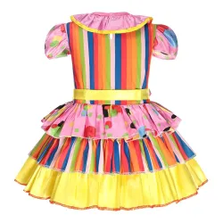 DisfracesVestido de payaso - disfraz - rayas de colores / lunares