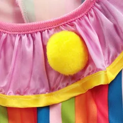 DisfracesVestido de payaso - disfraz - rayas de colores / lunares