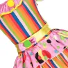 DisfracesVestido de payaso - disfraz - rayas de colores / lunares